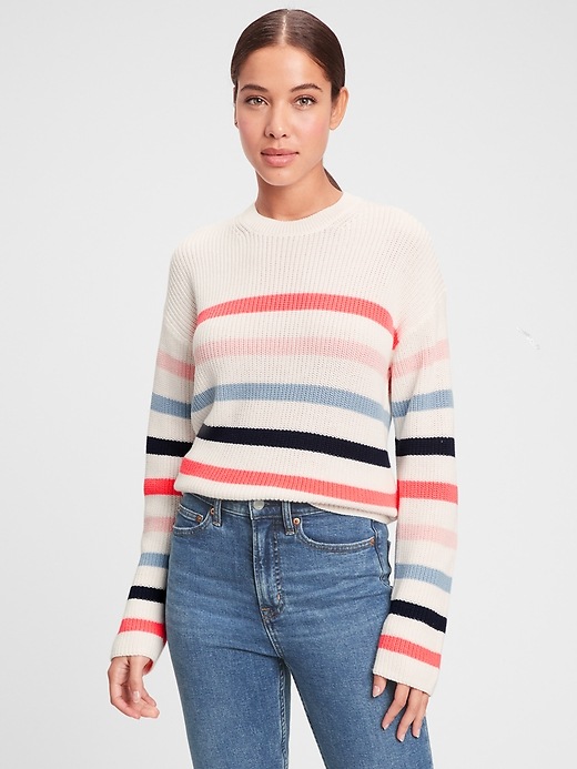 Image number 3 showing, Textured Crewneck Sweater