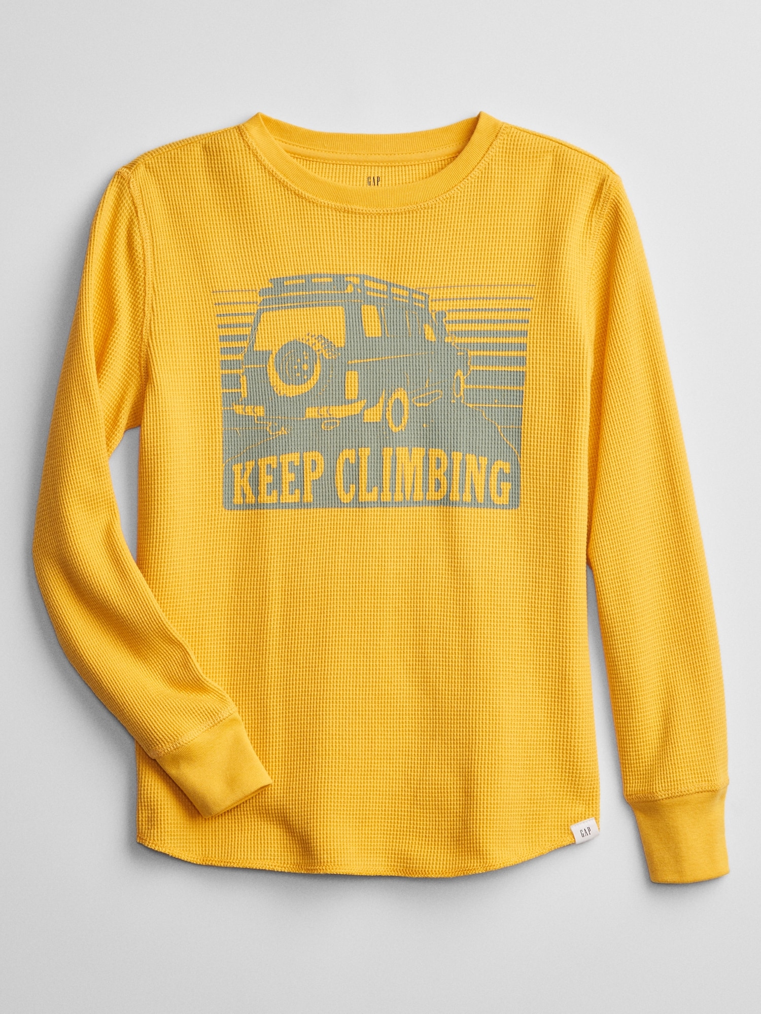 Graphic Waffle-Knit T-Shirt | Gap Factory