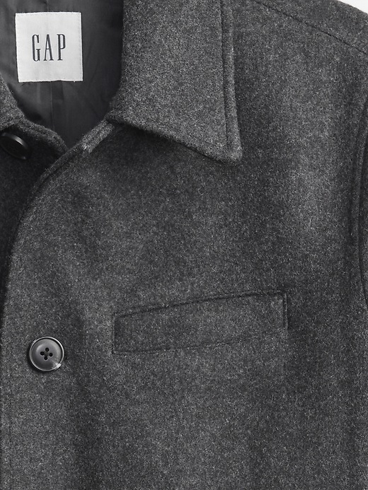 Image number 4 showing, Wool Topcoat