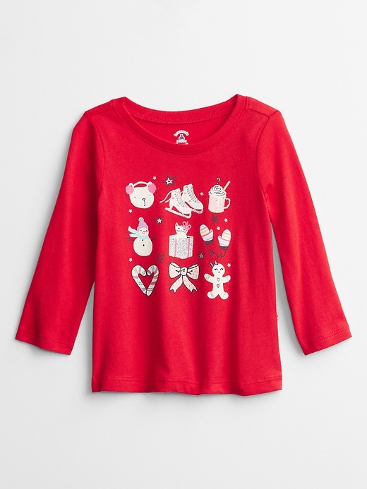 View large product image 1 of 1. babyGap Long Sleeve Graphic T-Shirt