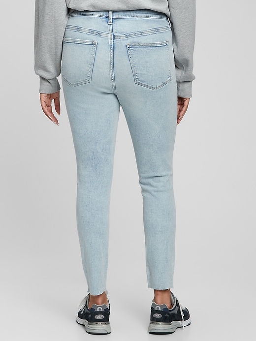 Image number 4 showing, Sky High Destructed Jeans with Washwell