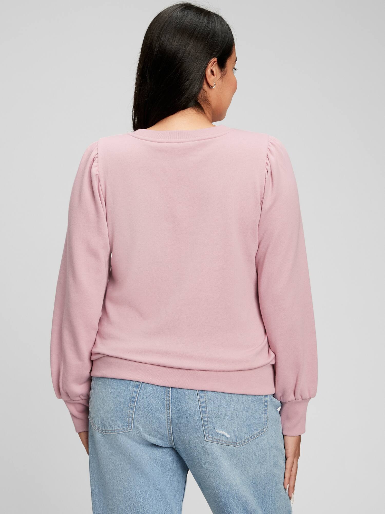 gap puff sleeve sweatshirt