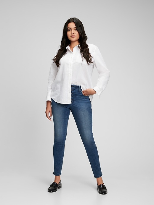 Image number 1 showing, High Rise Jeggings with Washwell