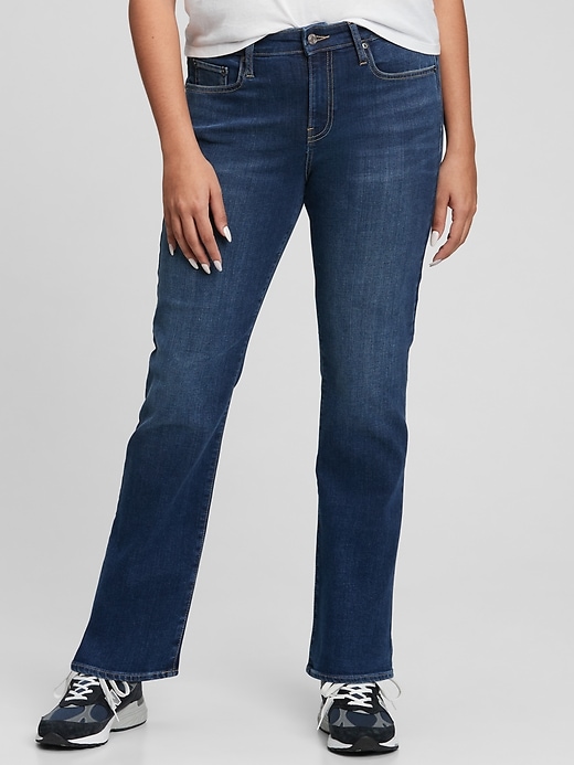 Image number 3 showing, Mid Rise Classic Straight Jeans