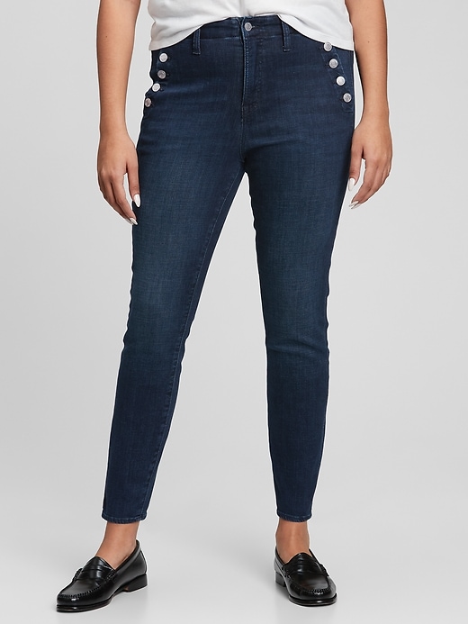 Image number 1 showing, High Rise Universal Legging Jeans