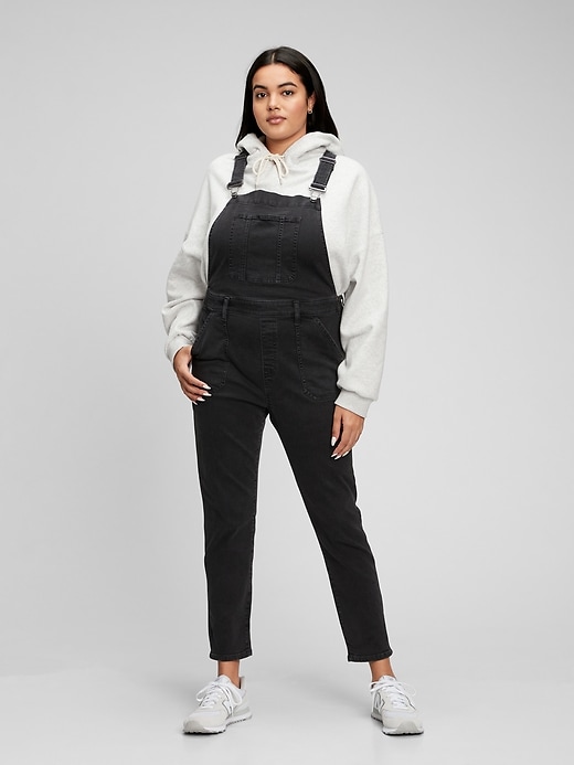 Image number 3 showing, Skinny Denim Overalls with Washwell