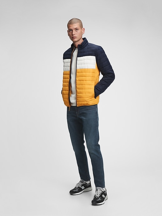 ColdControl Colorblock Puffer Jacket | Gap Factory