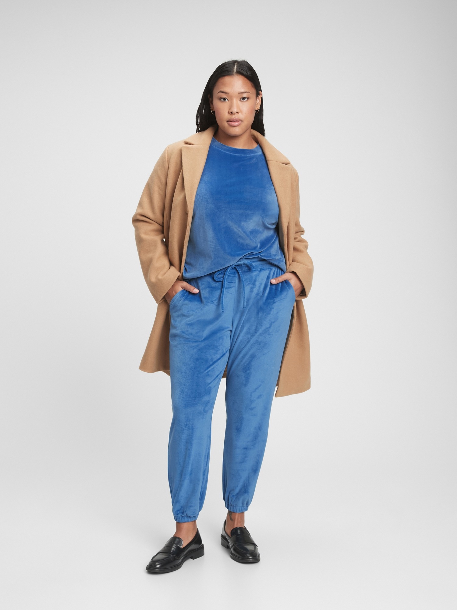 gap velour joggers