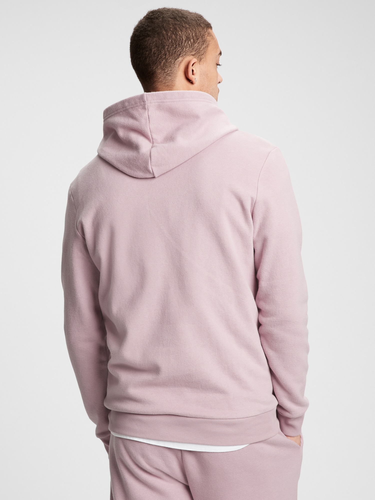 white soft hoodie