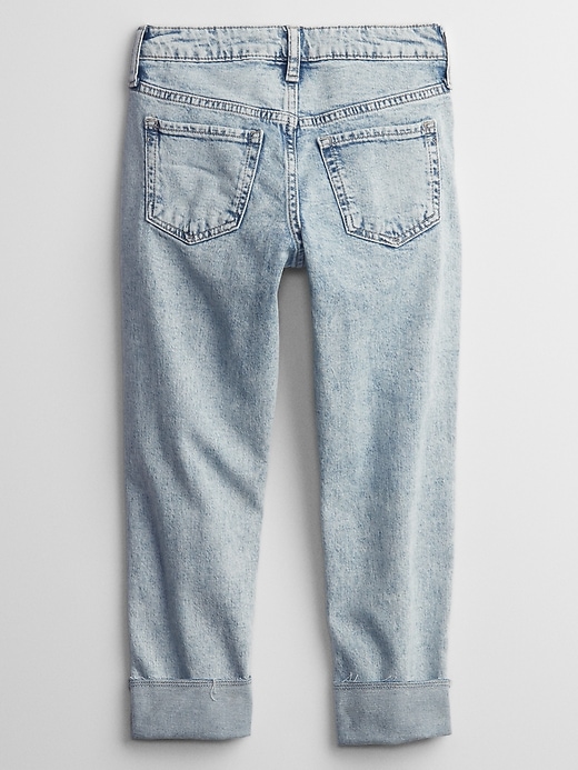 Kids Distressed Girlfriend Jeans with Washwell