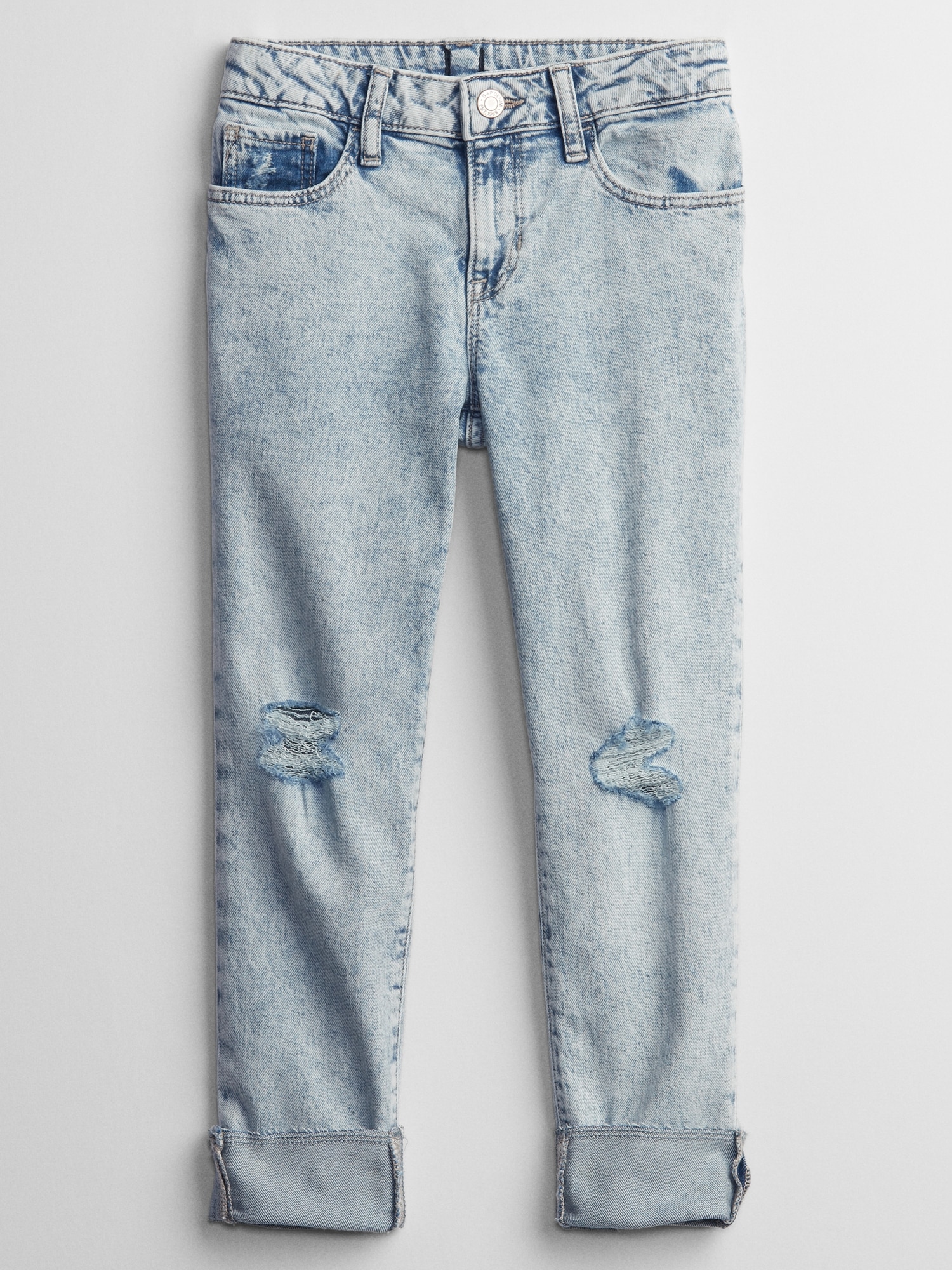 Kids Distressed Girlfriend Jeans with Washwell | Gap Factory