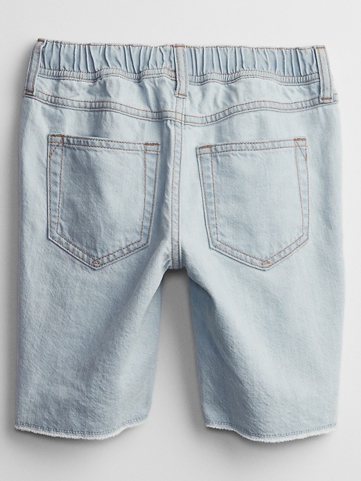 View large product image 2 of 2. Kids Denim Pull-On Shorts with Washwell