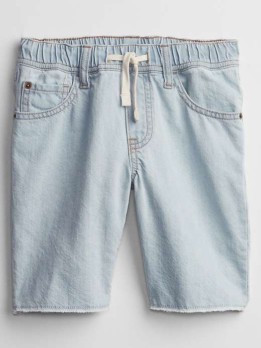 View large product image 1 of 2. Kids Denim Pull-On Shorts with Washwell