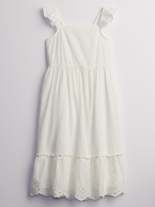 Image number 1 showing, Kids Flutter Eyelet Dress
