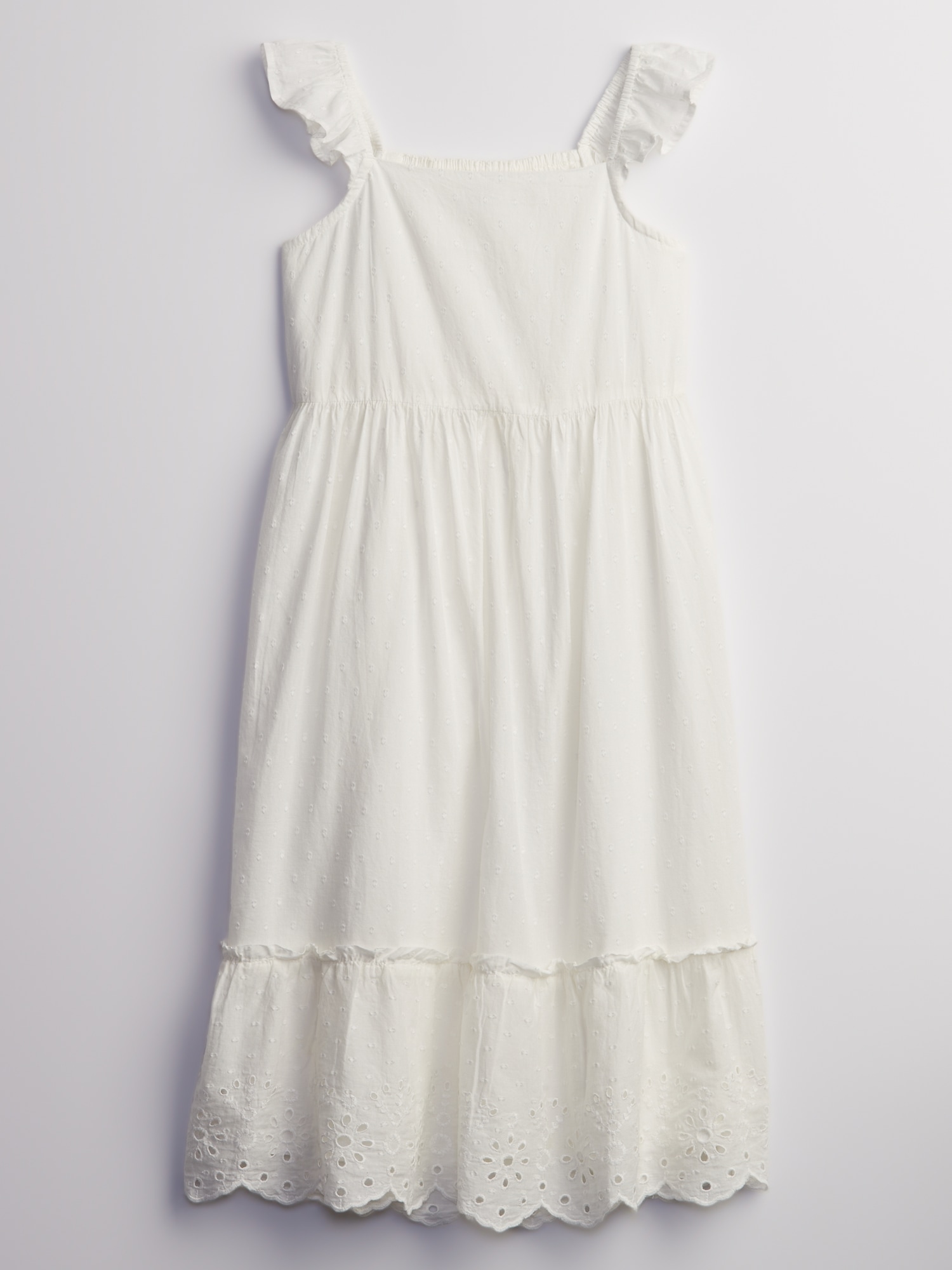 Kids Flutter Eyelet Dress