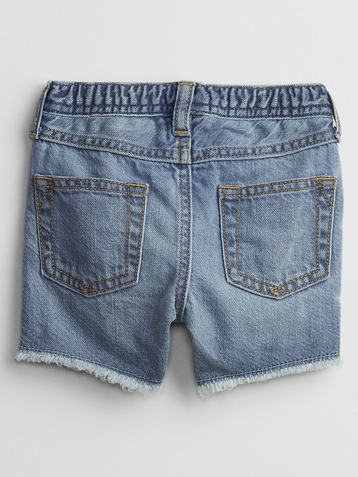 View large product image 2 of 2. Baby Pull-On Denim Shorts with Washwell