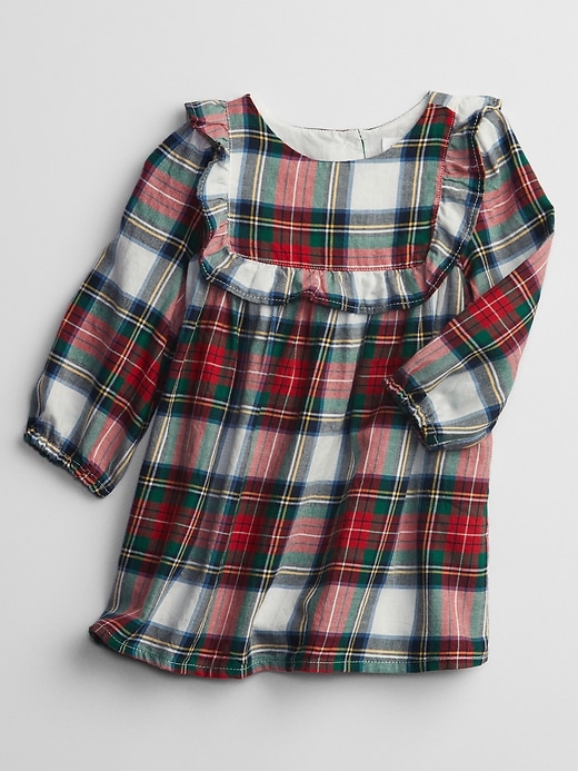 View large product image 1 of 2. Baby Plaid Ruffle Dress