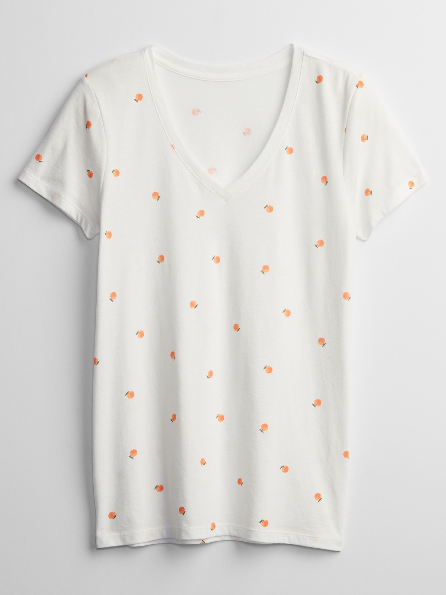 v neck printed t shirt