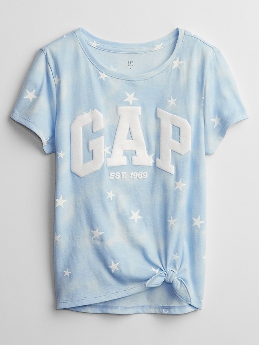 Image number 5 showing, Kids Flippy Gap Logo Knot-Hem T-Shirt