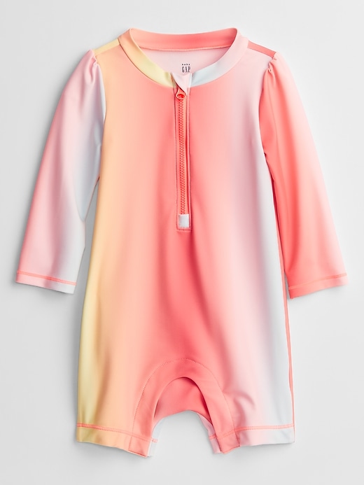 Baby Ombre Rash Guard Shorty One-Piece