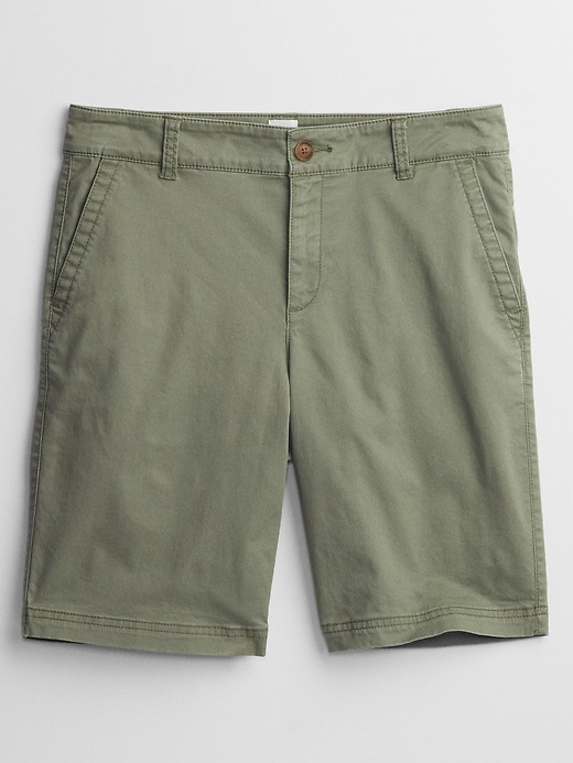Image number 3 showing, 9" High Rise Bermuda Shorts with Washwell