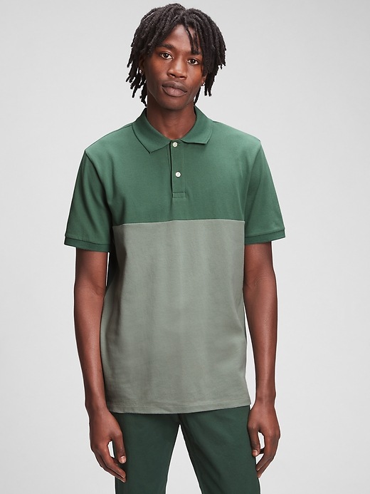 Stretch Colorblock Polo T-Shirt | Gap Factory
