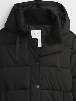 Coldcontrol max hooded sales print puffer jacket