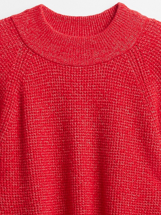 Image number 7 showing, Waffle-Knit Mockneck Sweater