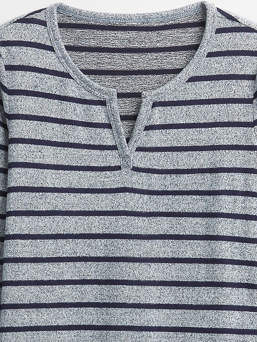 Image number 8 showing, Cozy Splitneck Long Sleeve T-Shirt