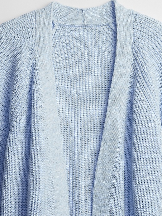 Image number 4 showing, Shaker-Stitch Open-Front Cardigan