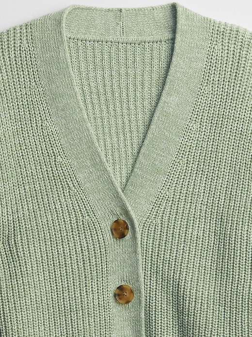 Image number 4 showing, Shaker-Stitch Cardigan
