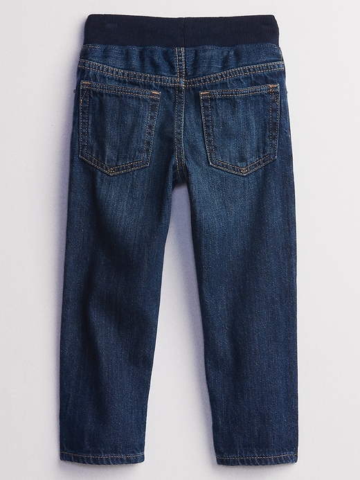 View large product image 2 of 3. babyGap Slim Pull-On Jeans with Washwell