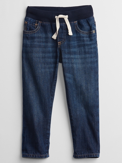 Toddler Pull-On Slim Fit Jeans with Washwell