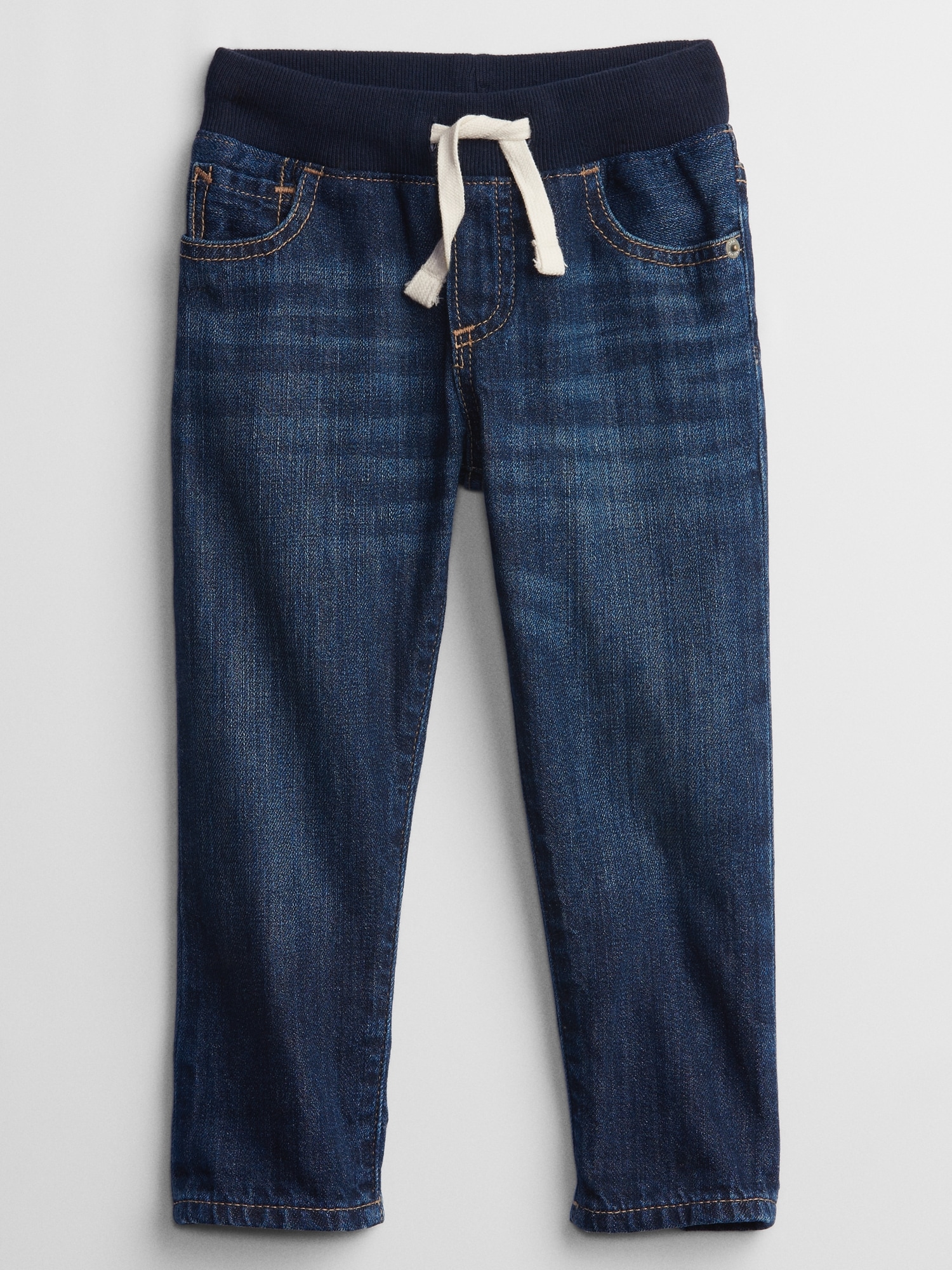 babyGap Slim Pull-On Jeans with Washwell | Gap Factory