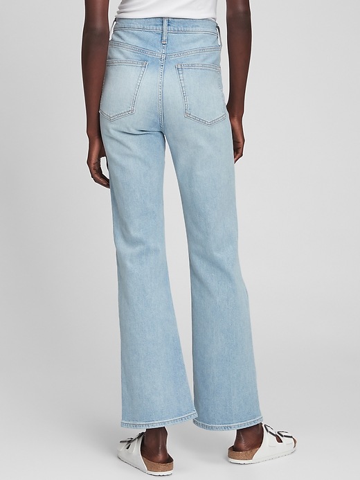 Image number 2 showing, High Rise Vintage Flare Jeans with Washwell