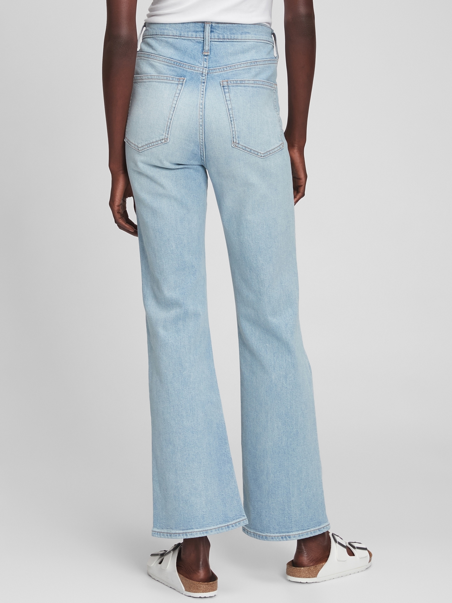 High Rise Vintage Flare Jeans with 