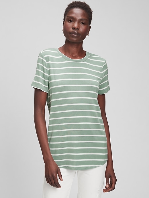 Image number 1 showing, Luxe Stripe T-Shirt
