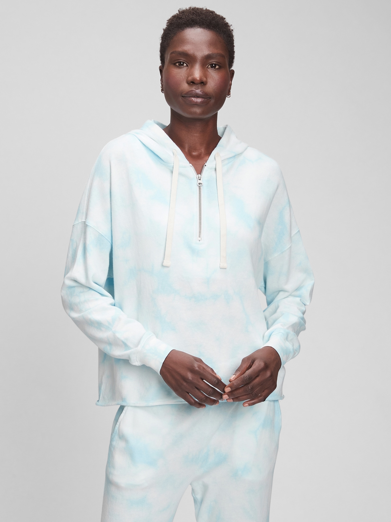 french terry hoodie tie dye