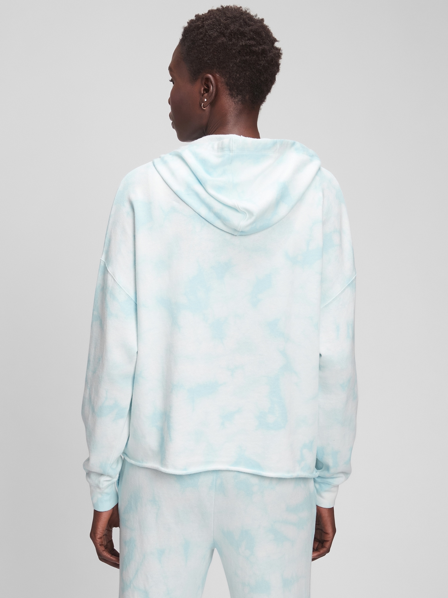 Tie-Dye Half-Zip French Terry Hoodie