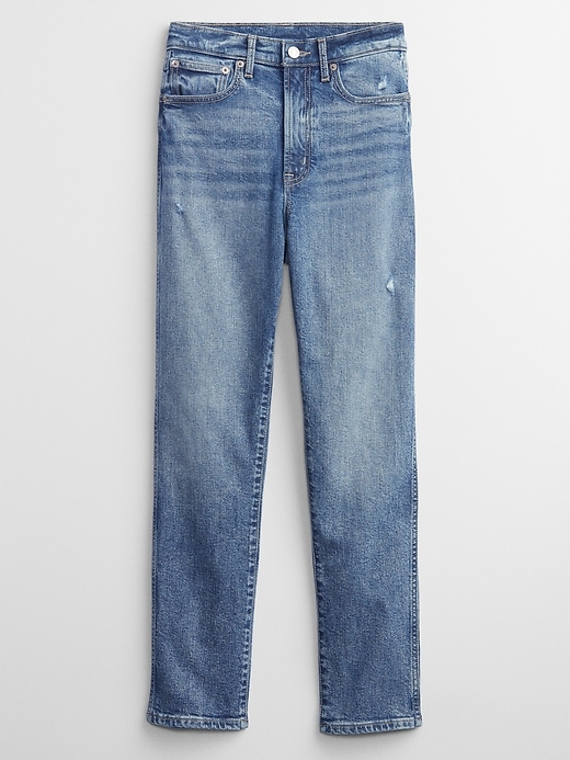 Image number 3 showing, High Rise Distressed Vintage Slim Jeans with Washwell