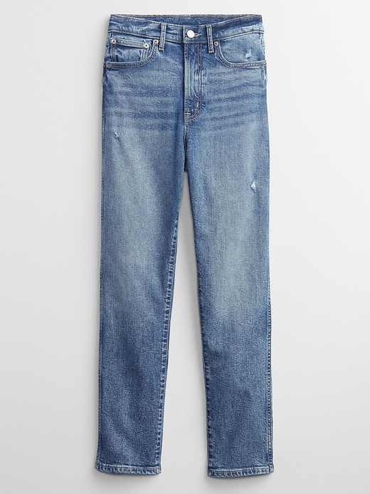 Image number 3 showing, High Rise Distressed Vintage Slim Jeans