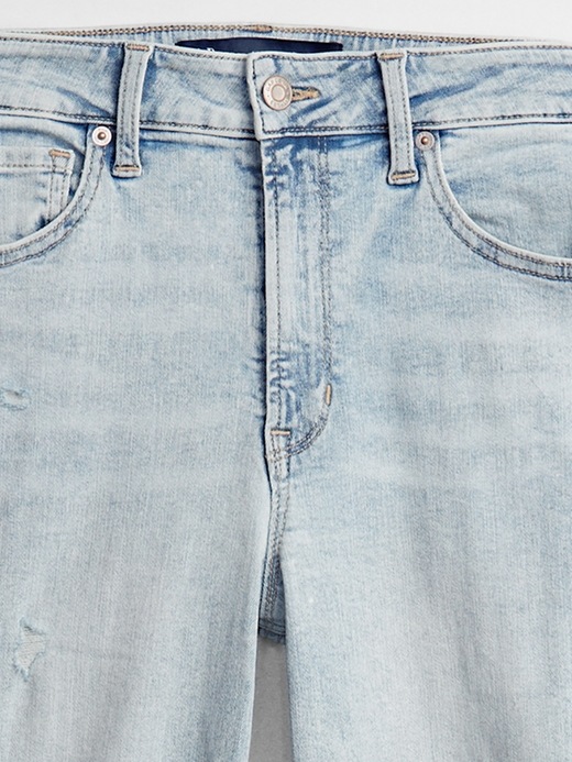 Image number 8 showing, Sky High Destructed Jeans with Washwell
