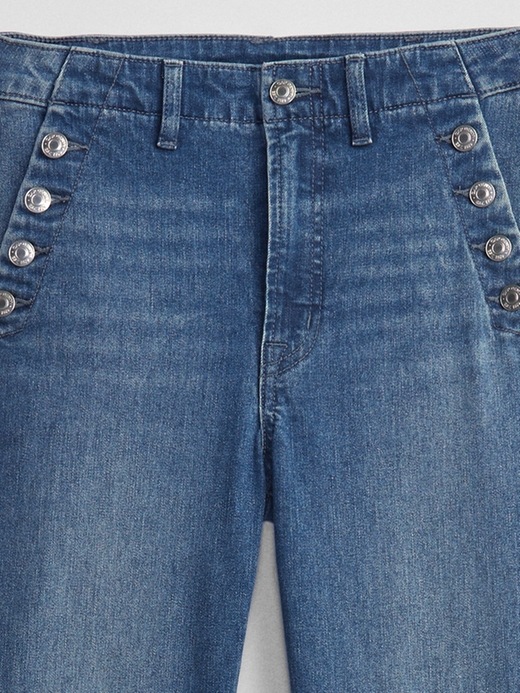 Image number 8 showing, High Rise Flare Jeans with Washwell