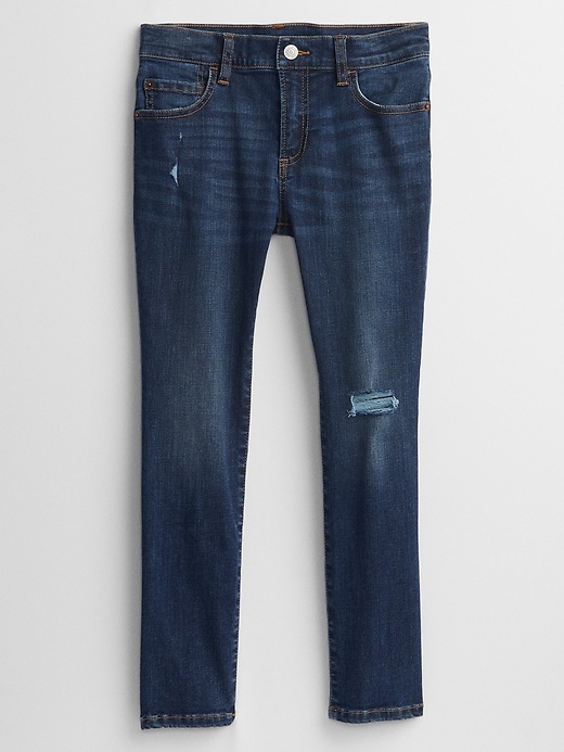 Kids Distressed Skinny Jeans with Washwell