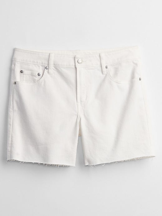 Image number 3 showing, 5" Mid Rise Denim Shorts with Washwell