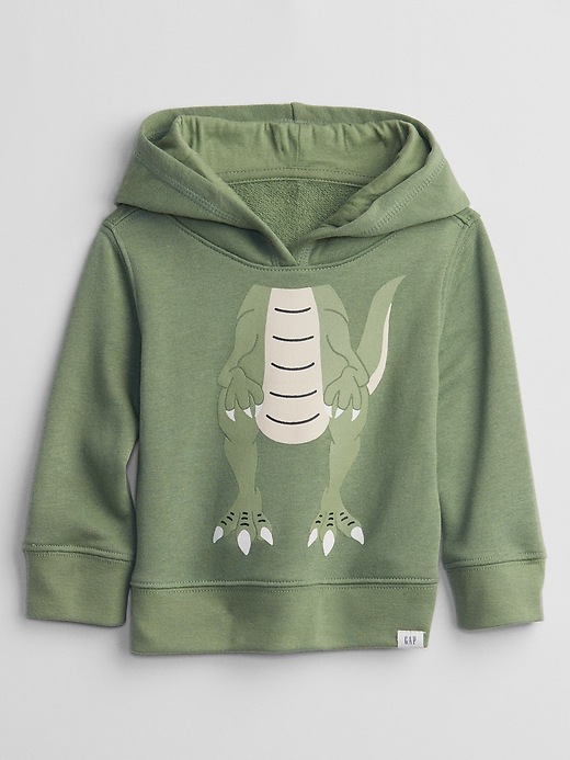 Toddler 3D Dino Graphic Hoodie