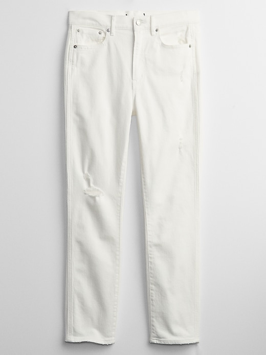 Image number 5 showing, High Rise Distressed Vintage Slim Jeans