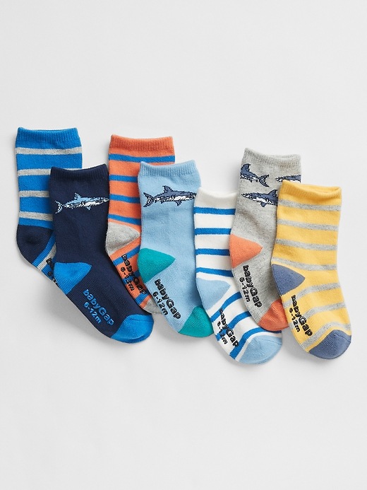 babyGap Shark Crew Socks (7-Pack)