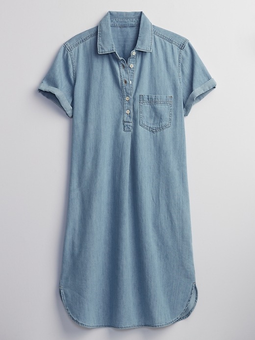 Image number 3 showing, TENCEL&#153 Lyocell Popover Shirtdress