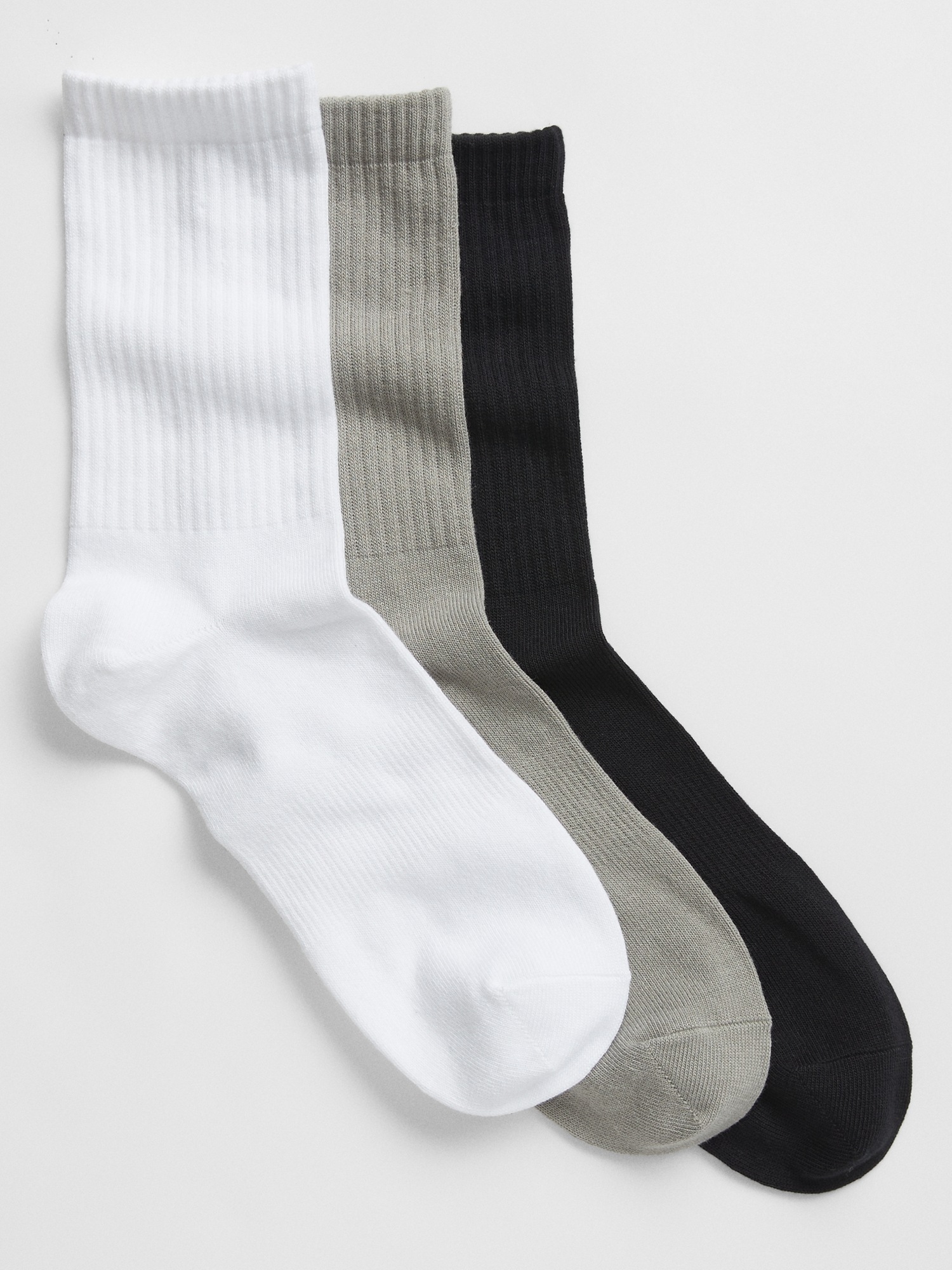 3-Pack Gap Factory GapFit Crew Socks